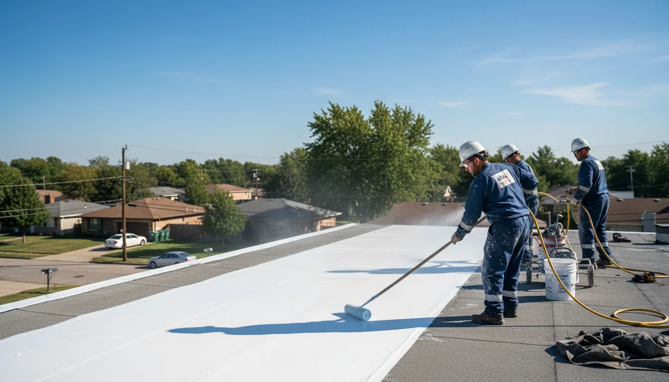 Commercial roof coating in Brookland, AR near me